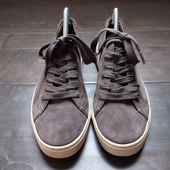 Frye Gemma Low Top Suede Leather Sneakers - Picture 3 of 15